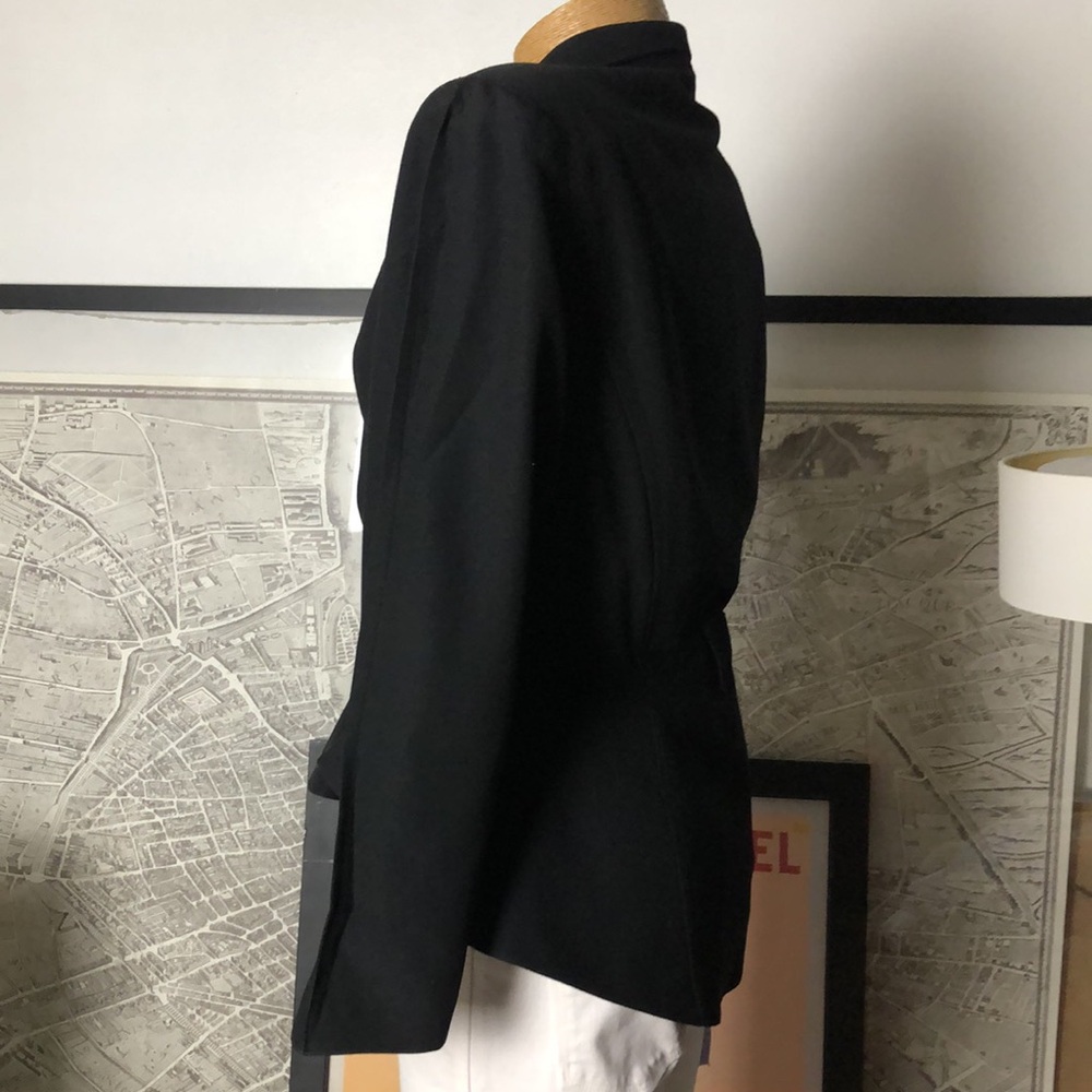 MUGLER Black Women's Tailored Peplum Jacket Size 40 - Picture 8 of 16